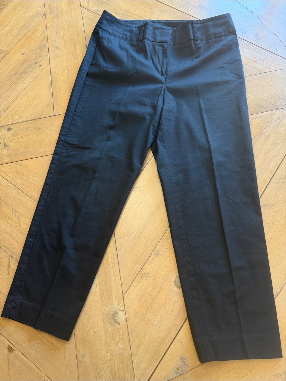Ann Taylor Factory Black Cropped Dress Pants